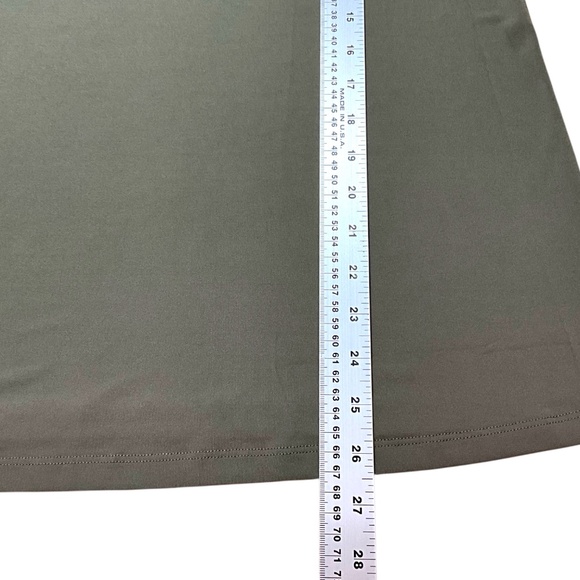 KIM & CO. Brazil Knit Essential Long Sleeve Top In Olive Green Sz XL - Picture 7 of 9